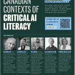 Canadian Contexts of Critical A.I. Literacy: Panel Sept 30